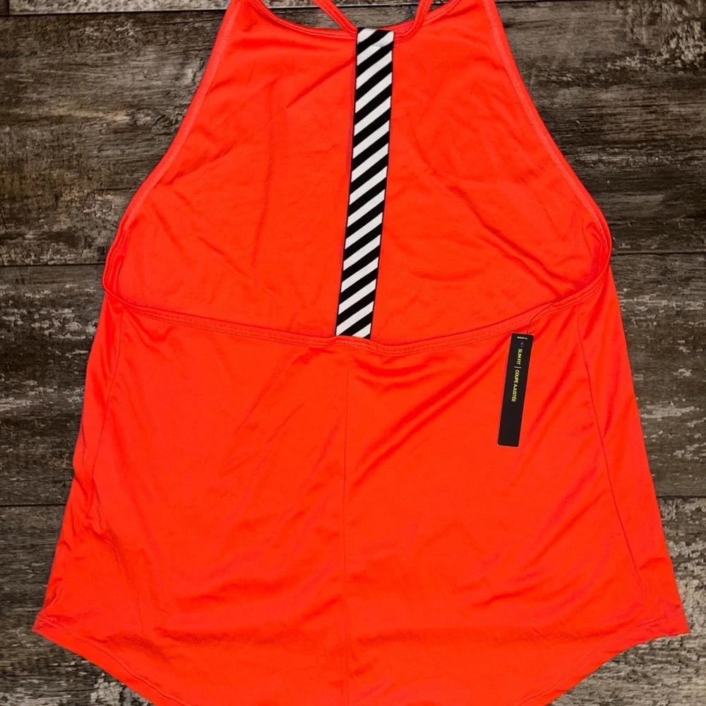 Nike Neon Coral High-Neck Racerback Tank NWT